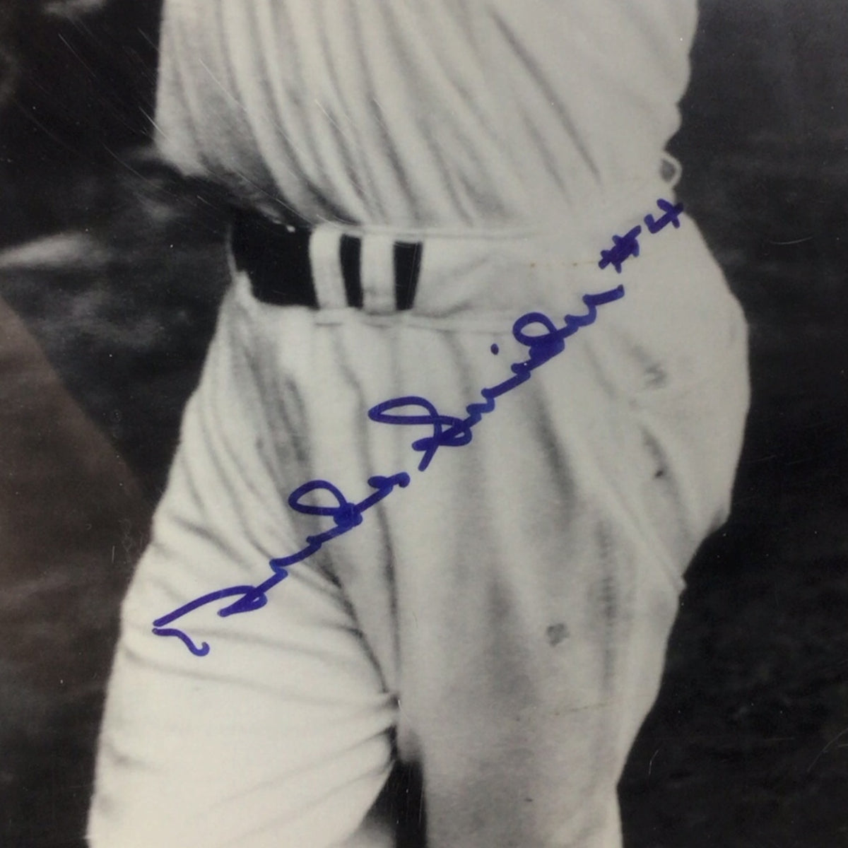 Duke Snider Hall of Fame 1980 LA Dodgers Framed Signed Photo - PSA Certified
