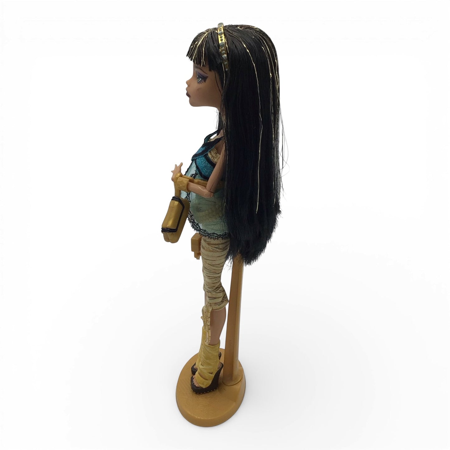 Monster High Dolls Cleo De Nile First Wave Gen 1 - Gold Elastic, No Box