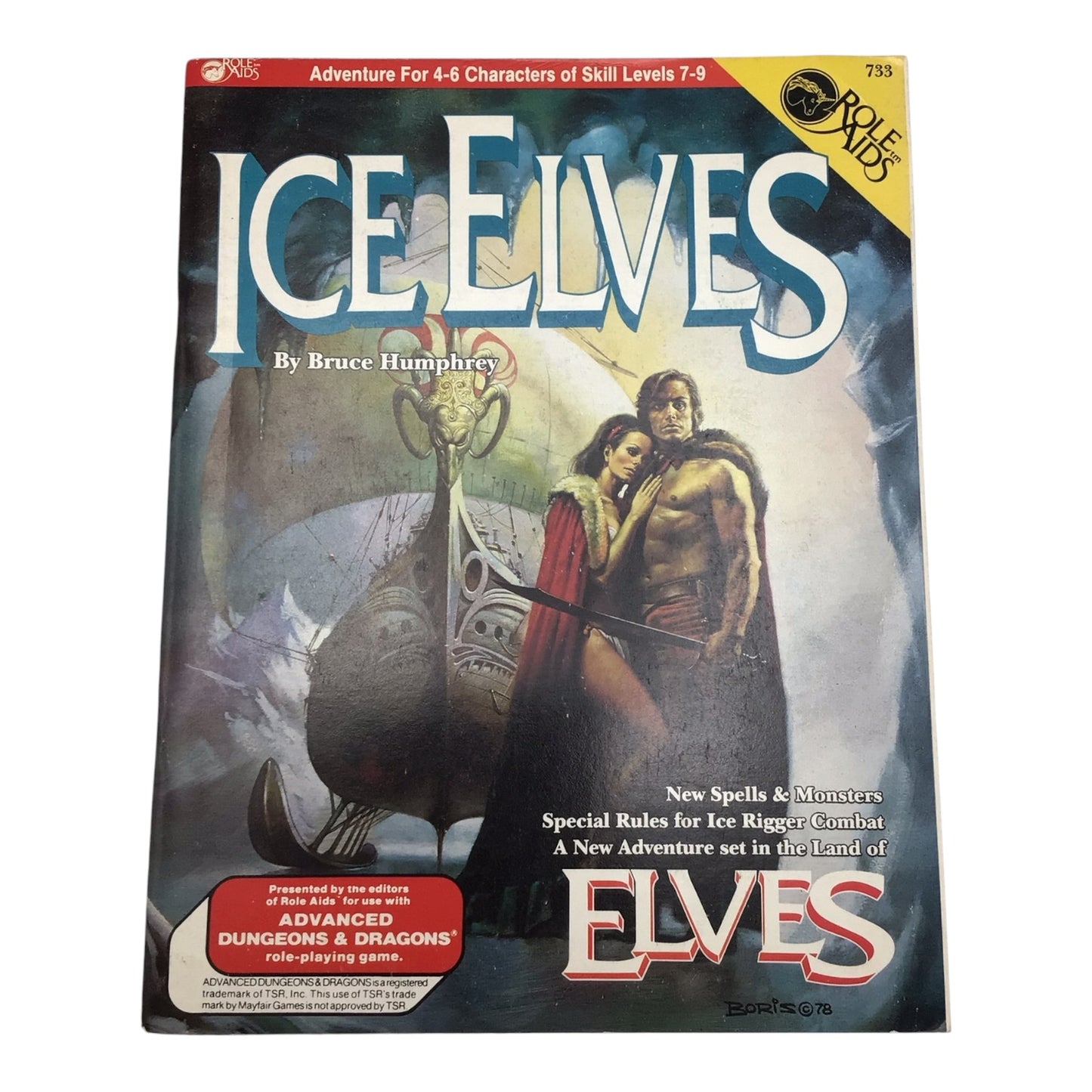 Advanced Dungeons & Dragons Role Aids Ice Elves (1985)