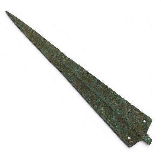 Ancient Luristan Bronze Age Combat Spearhead | Circa 2000–1000 BC | 12 Inches