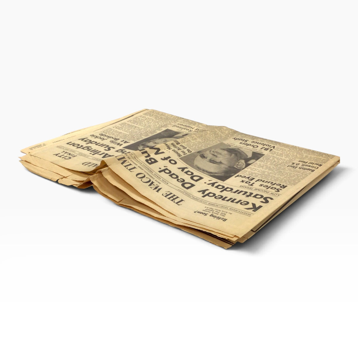 The Waco Times-Herald June 6, 1968 – Senator Robert Kennedy Dead – Burial in Arlington Saturday – Original Newspaper