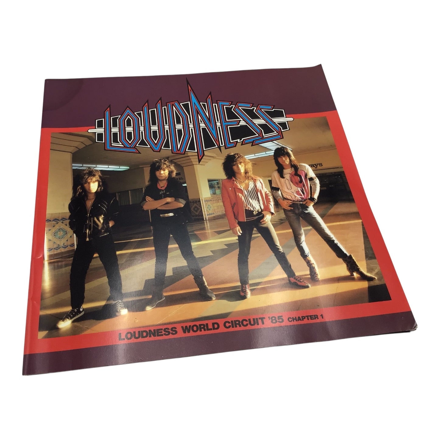 Loudness World Circuit '85 Chapter Official Tour Program with Sticker Sheet