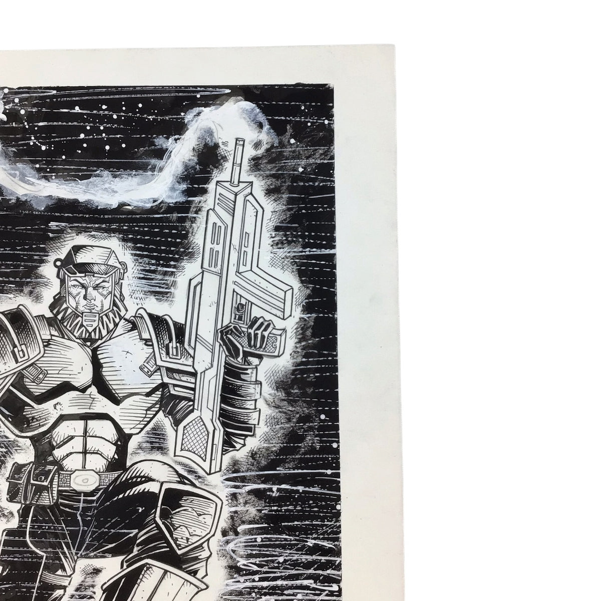 Original Art Comic Starship Trooper #9 Cover by Scott James (2008)