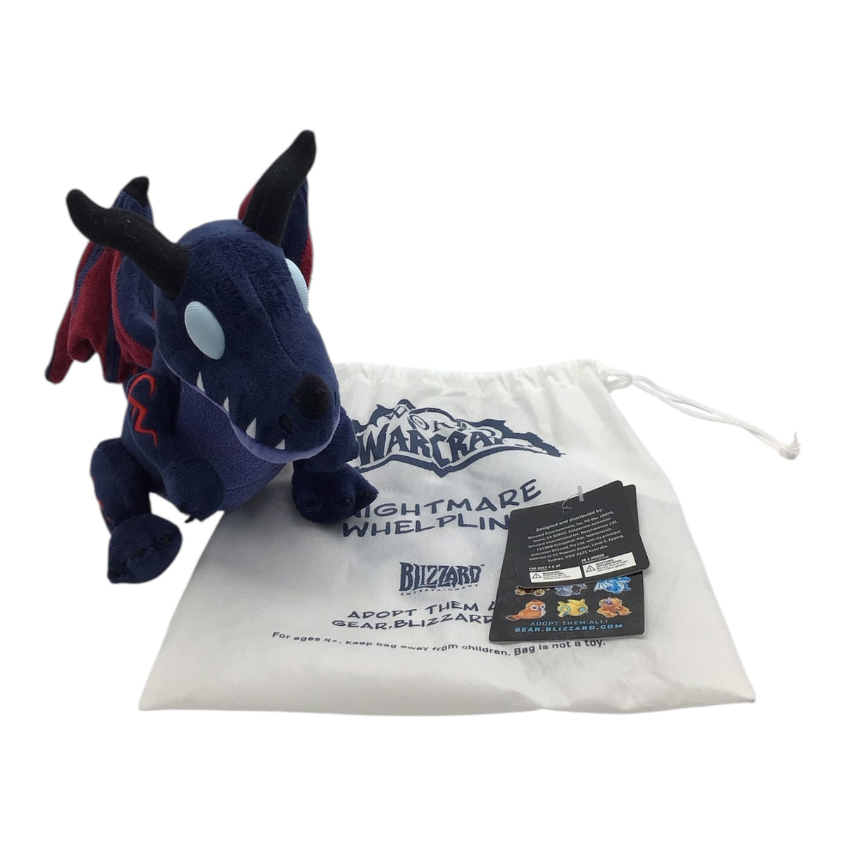 World of Warcraft Nightmare Whelping Plush w/ Bag - Blizzard Plush Collector Series (2016)