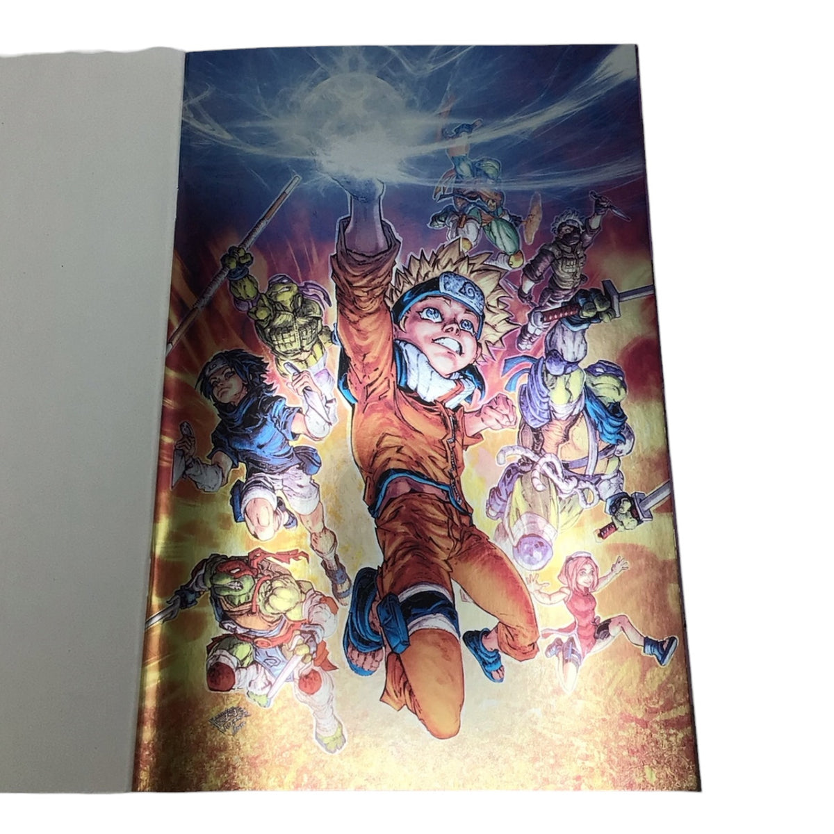 Teenage Mutant Ninja Turtle x Naruto #2 Foil Variant Cover