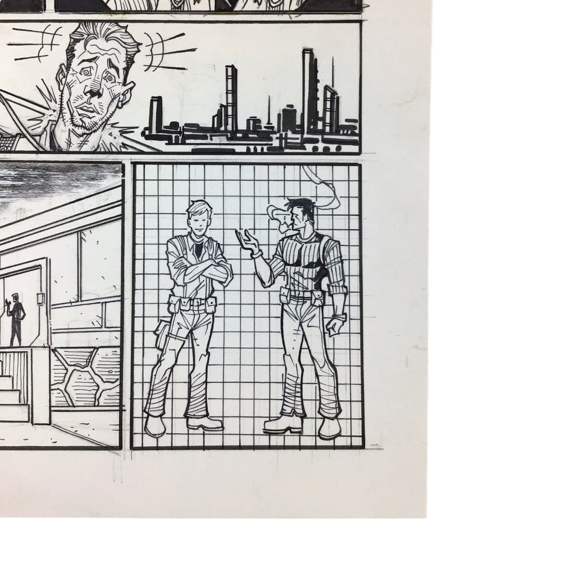 Original Art Comic Book Draft Page - Series & Artist Unknown