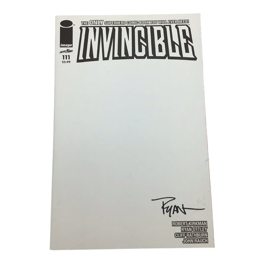 Invincible #111 Blank Variant Signed by Ryan Ottley - Image Comics