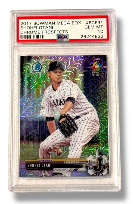2017 Bowman Mega Box Chrome Prospects Shohei Ohtani RC PSA 10 - 28244832
