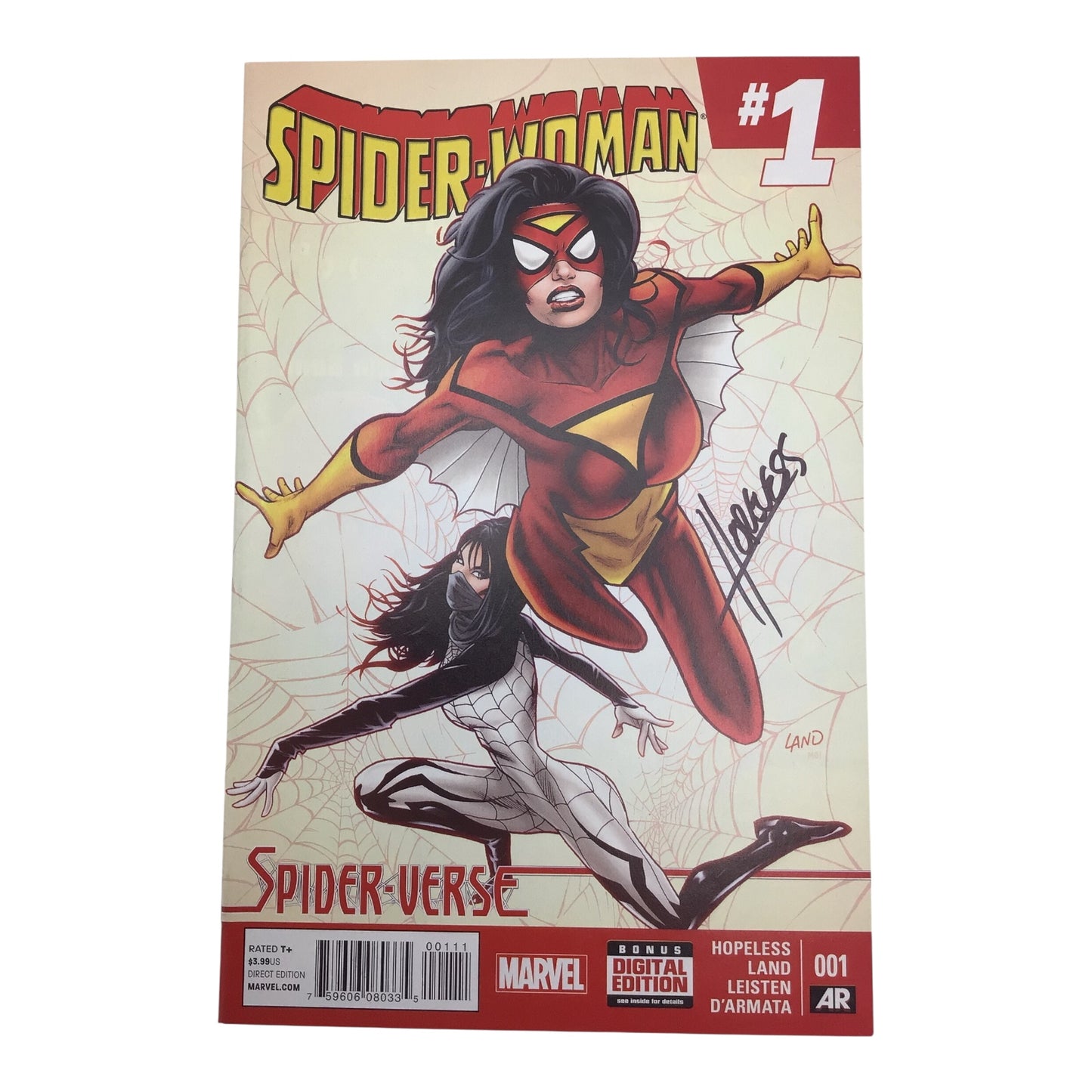 Spider-Woman #1 Signed by Dennis Hopeless – COA