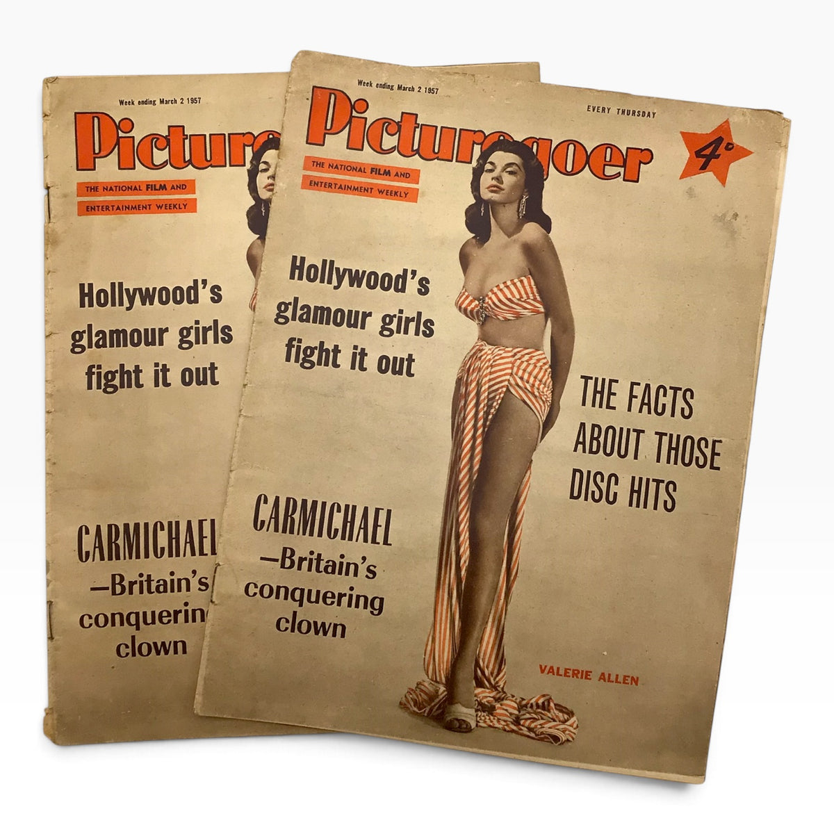 Vintage 1957 Picturegoer Film and Entertainment British Magazine Set - 12 Issues