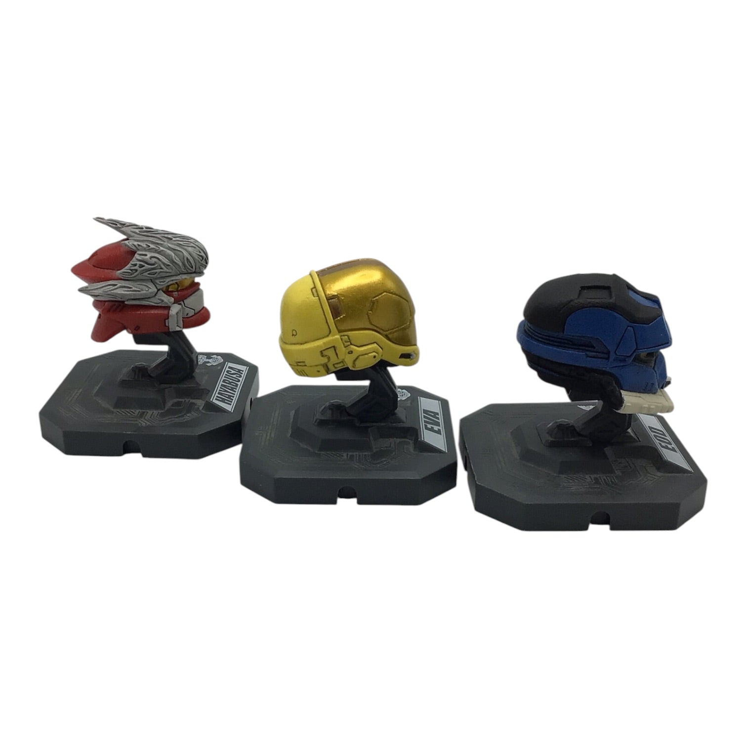 McFarlane Halo Mini Spartan Helmets - Set of 3 (Hayabusa, EOD, EVA)