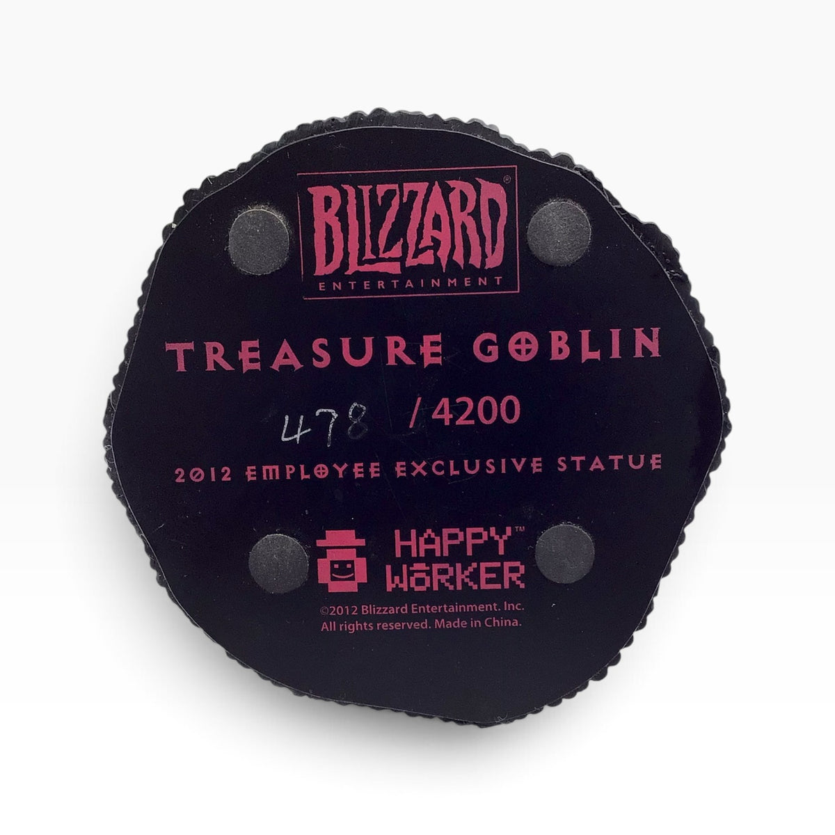 Blizzard Entertainment Treasure Goblin Sculpture – Diablo III Blizzard Holiday Exclusive Figure (2012) – #478/4200