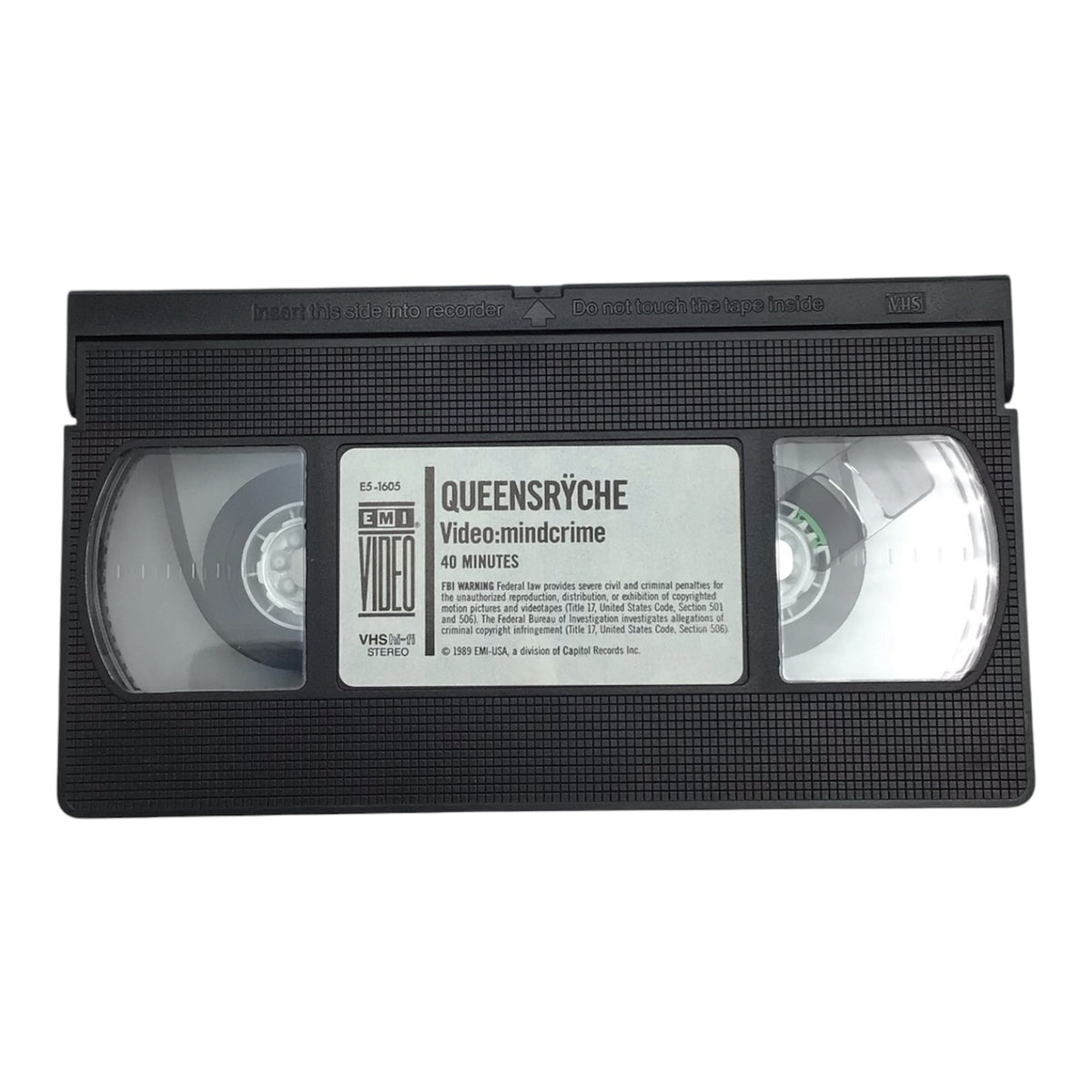 Queensryche Video: Mindcrime VHS Tape w/ Lyric Booklet