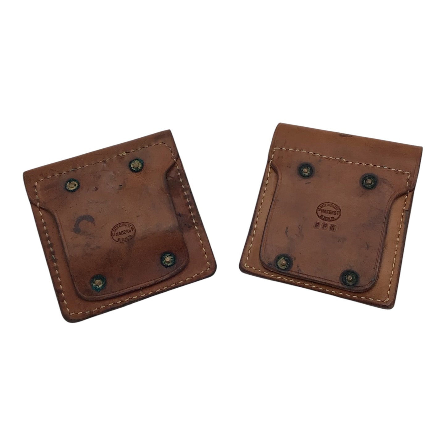 Tan Leather Dual Magazine Pouch Set of 2 - El Paso Saddlery