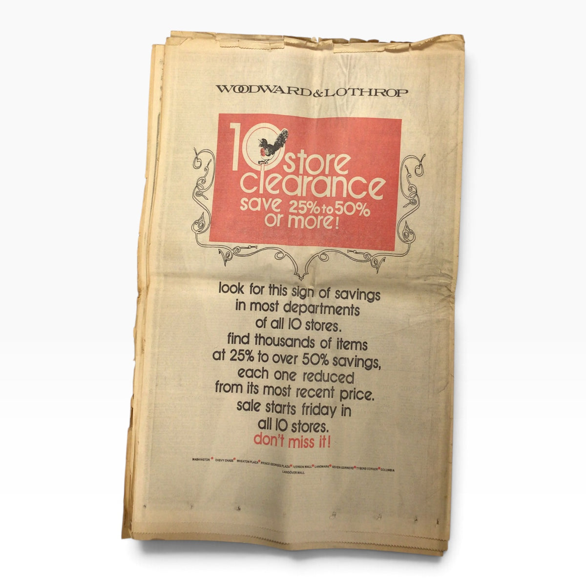 Washington Post August 9, 1974 – Nixon Resigns – Ford Takes Over Presidency – Complete Edition with Supplement