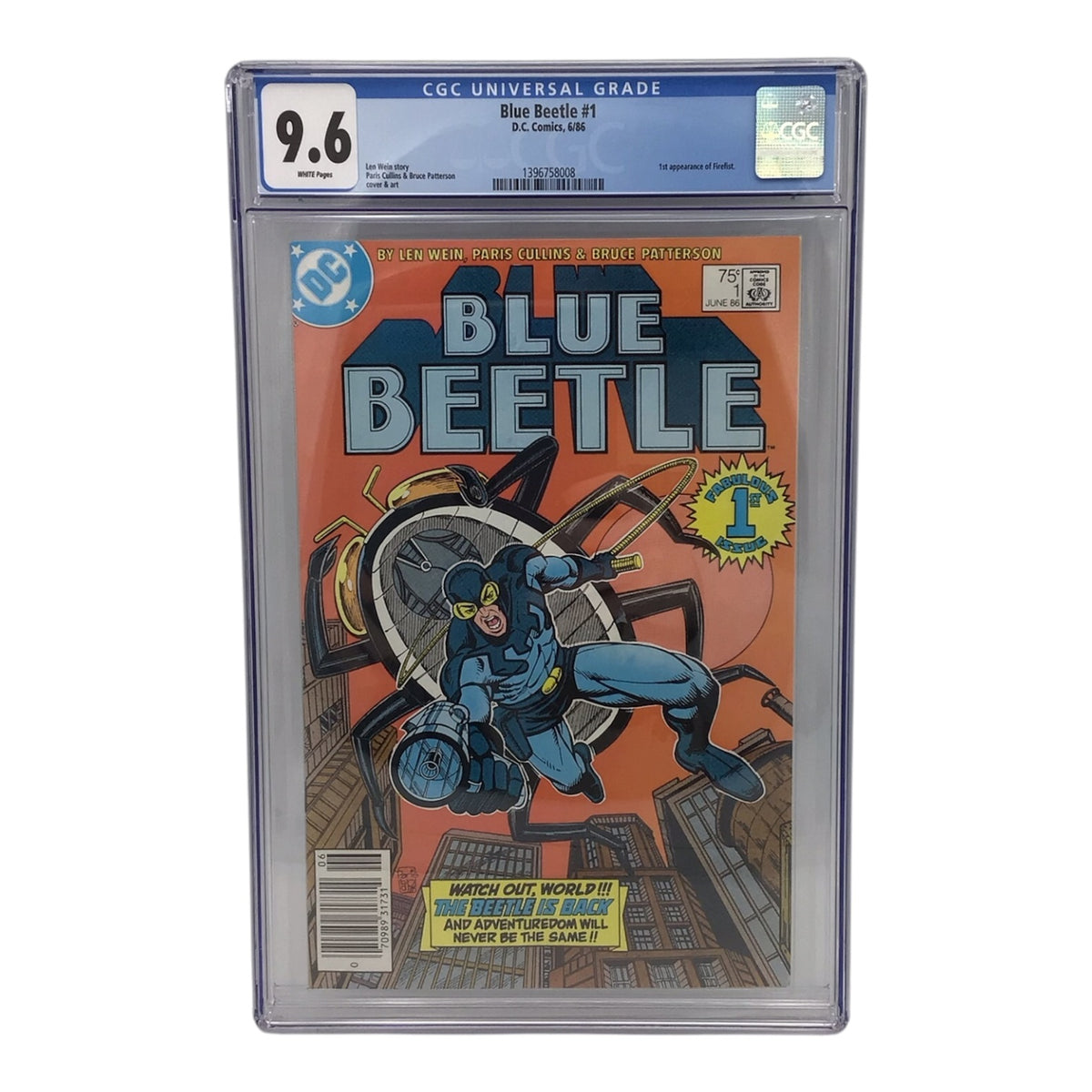 D.C. Comics Blue Beetle #1 - CGC 9.6