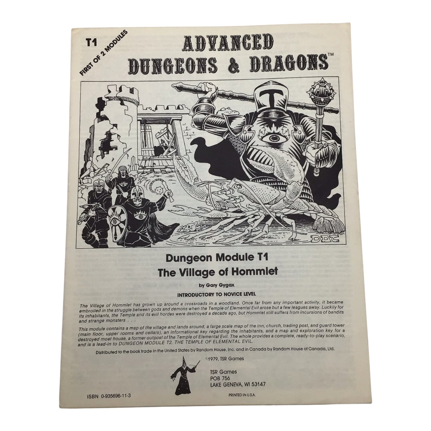 Advanced Dungeons & Dragons The Village of Hommlet T1 #9026 1979
