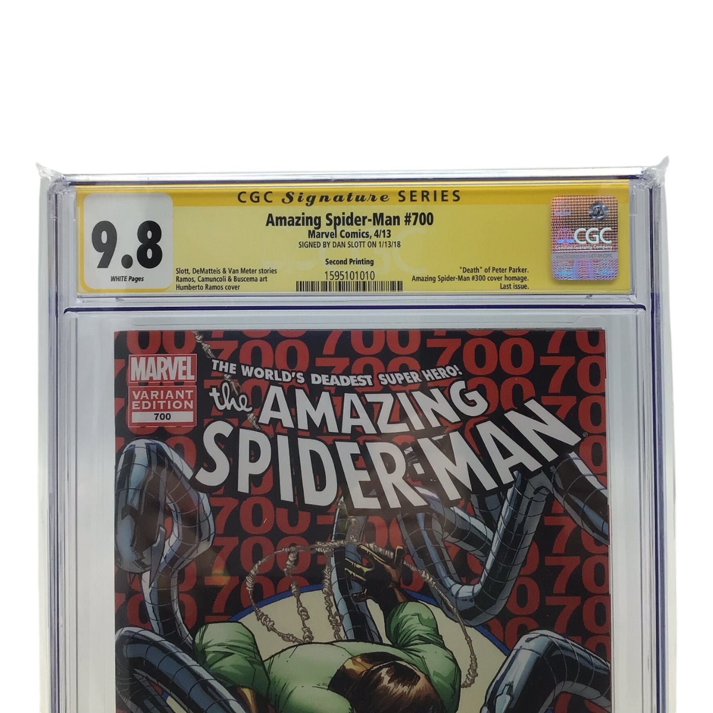 Amazing Spider-Man #700 - CGC Signature Series Graded 9.8