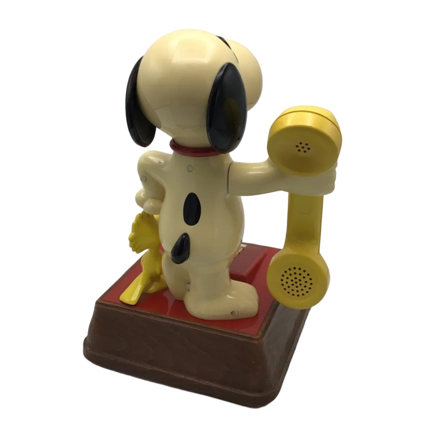 Vintage 1976 Snoopy & Woodstock Telephone Button Dial 14" Tall