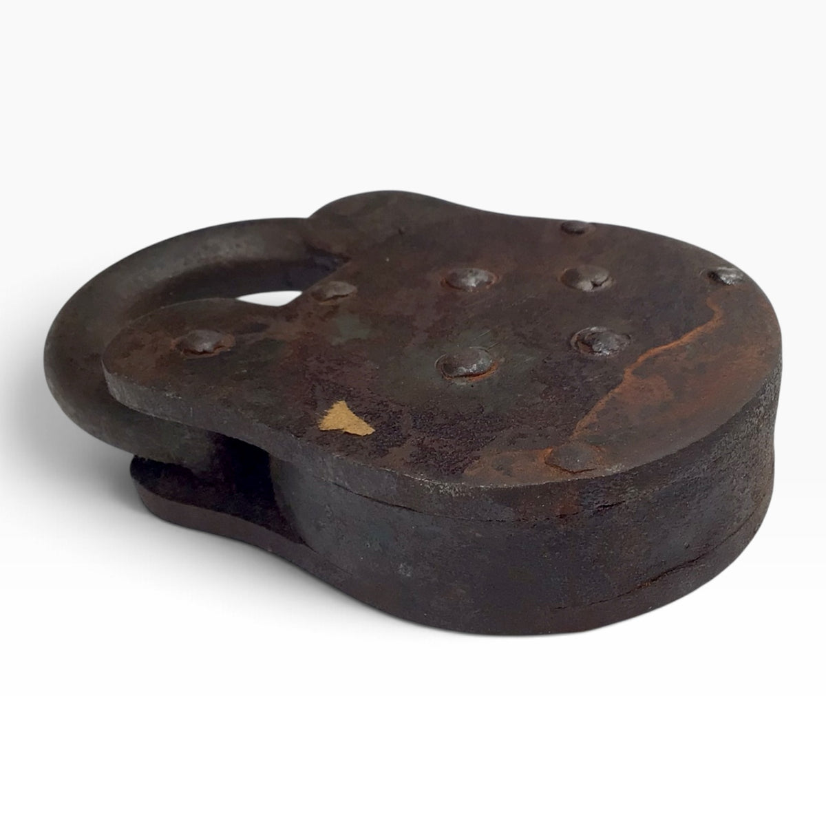 Vintage-Style Cast Iron Alcatraz Prison Padlock with 2 Skeleton Keys