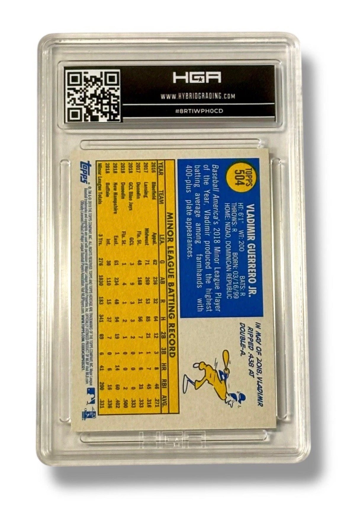 2019 Topps Heritage High Number Vladimir Guerrero Jr RC HGA 9 - BRTIWPH0CD