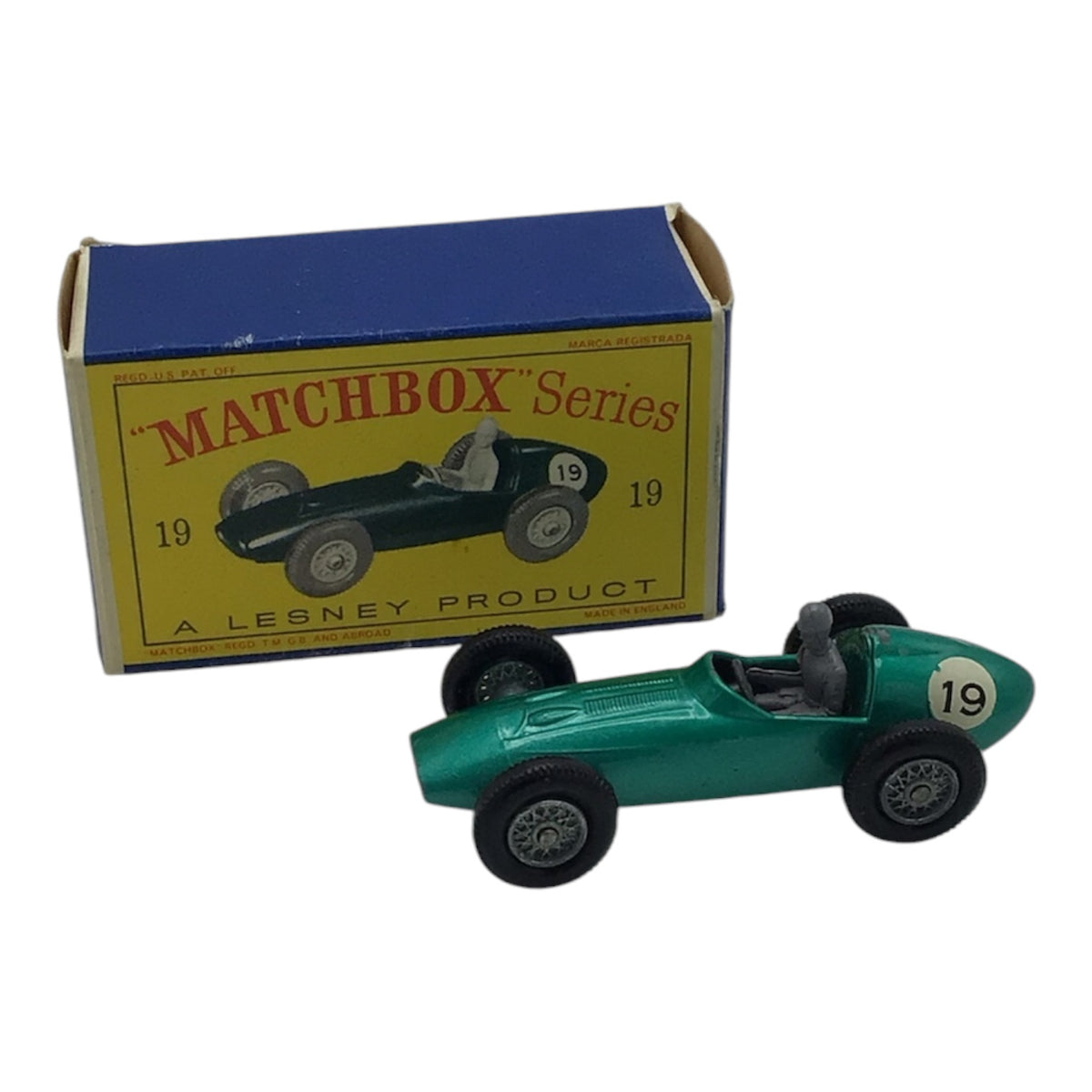 Lesney Matchbox Series #19 Aston Martin Racer w/ Original Box