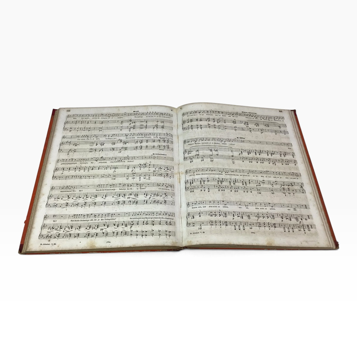 Franz Schubert Complete Compositions Volume 5 – Antique German Piano Music Sheet Book