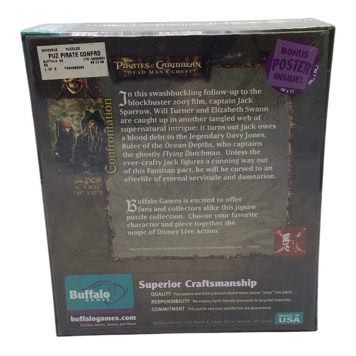 Pirates of the Caribbean Dead Man's Chest Confrontation 300pc Puzzle - New in Box
