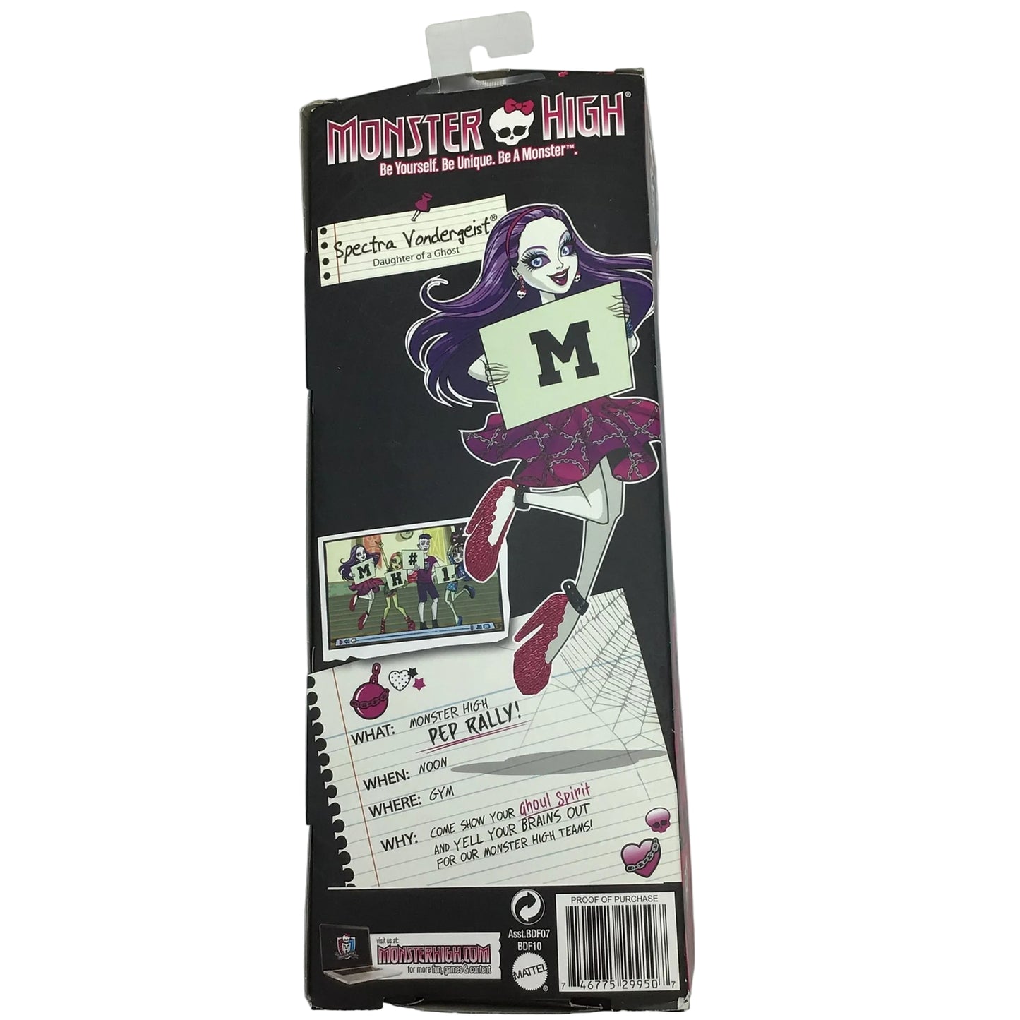 Monster High Ghoul Spirit Spectra Vondergeist (2013) - NIB