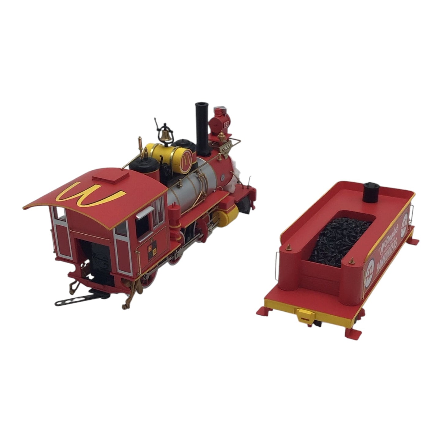 Hawthorne Village McDonald's 50th Anniversary Train Car Set of 4 w/ Tracks