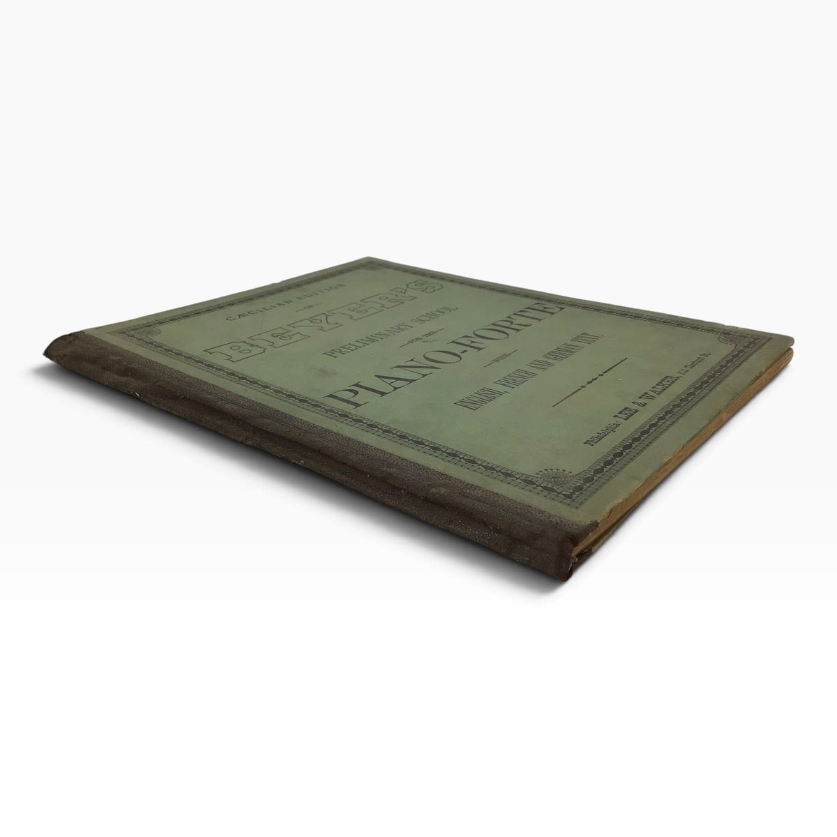 Beyer’s Preliminary School for the Pianoforte Caecilian Edition – Antique 1884 Piano Music Sheet Book