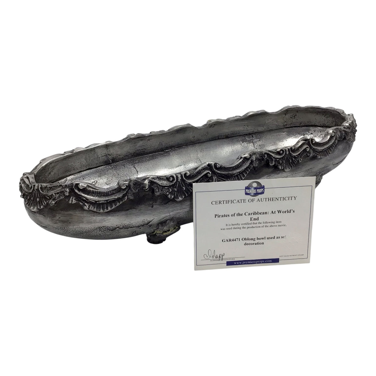 Pirates of the Caribbean: At World's End - Oblong Bowl Prop with COA