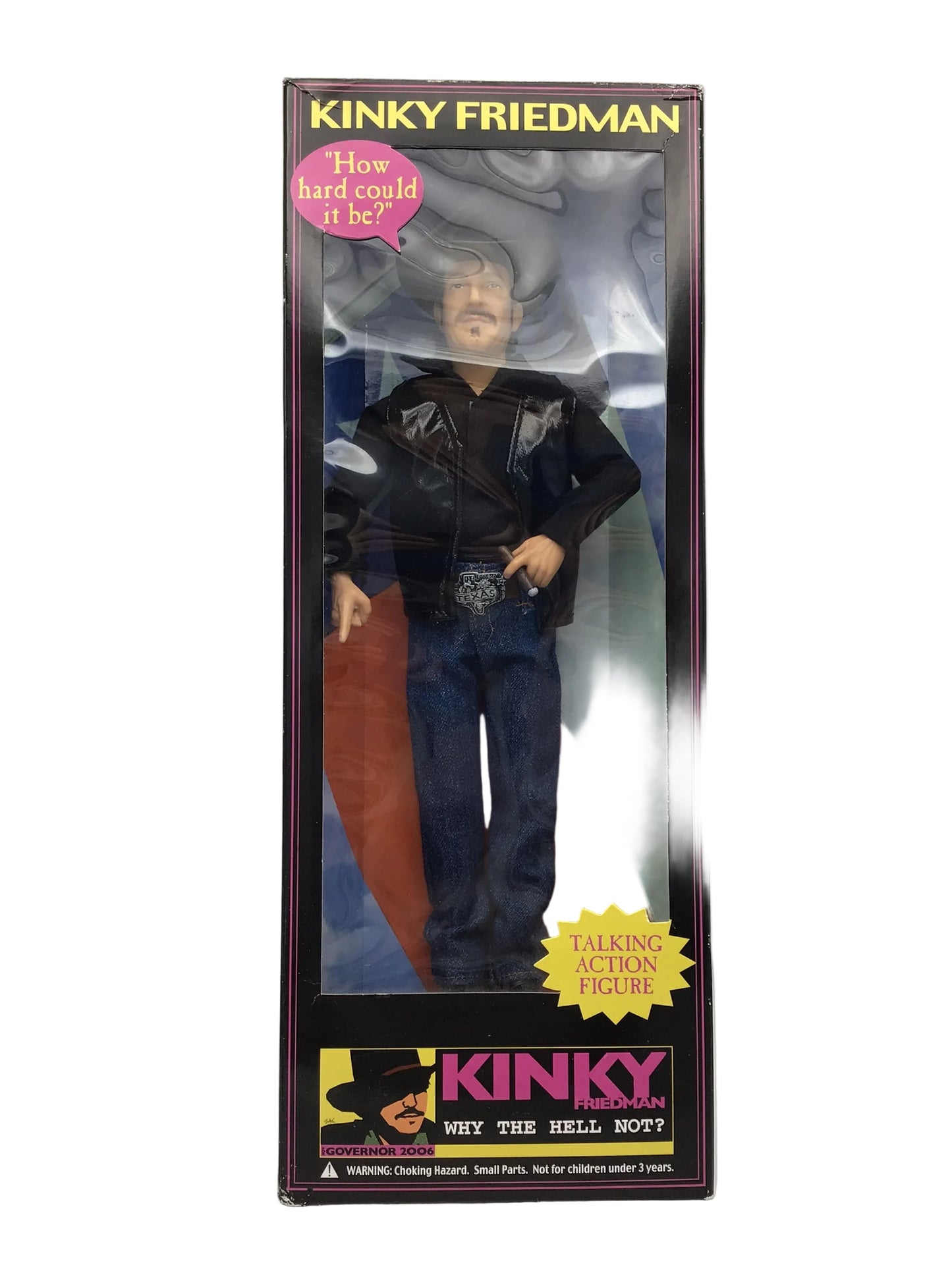 Kinky Friedman Talking Action Figure – 2006 Texas Governor Campaign Promotional Toy
