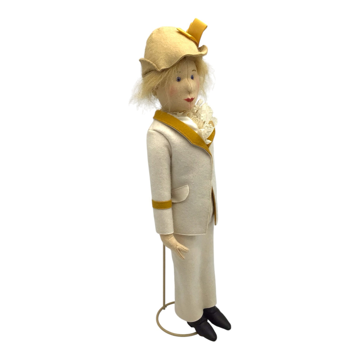 German Steiff Tennis Lady Betty Felt Doll 9100/45 - Num. 86/87