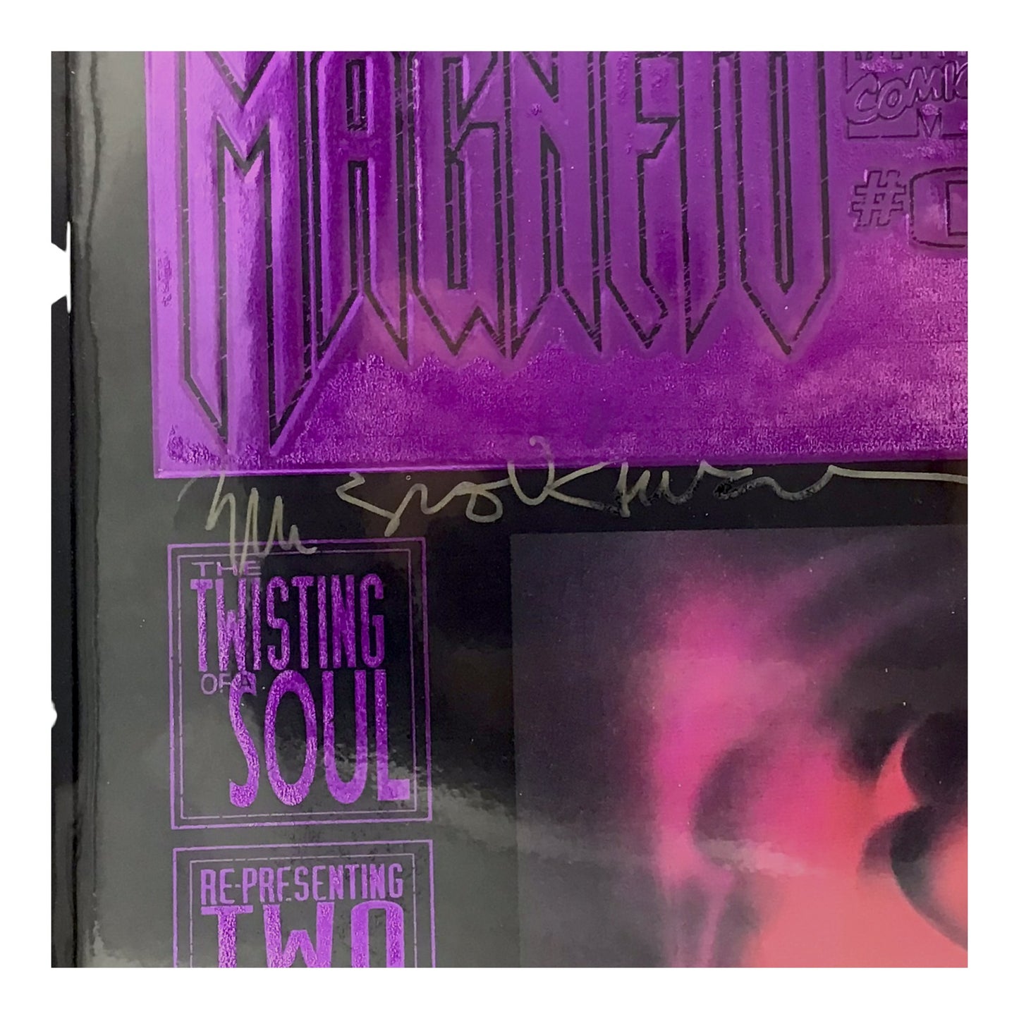 Magneto #0: The Twisting of a Soul (1993) – Signed by Bill Sienkiewicz #81/1000 - Purple Foil Embossed Cover