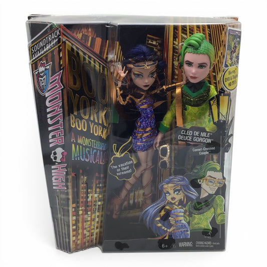Monster High Boo York Cleo De Nile & Deuce Gorgon - New In Box (2014)
