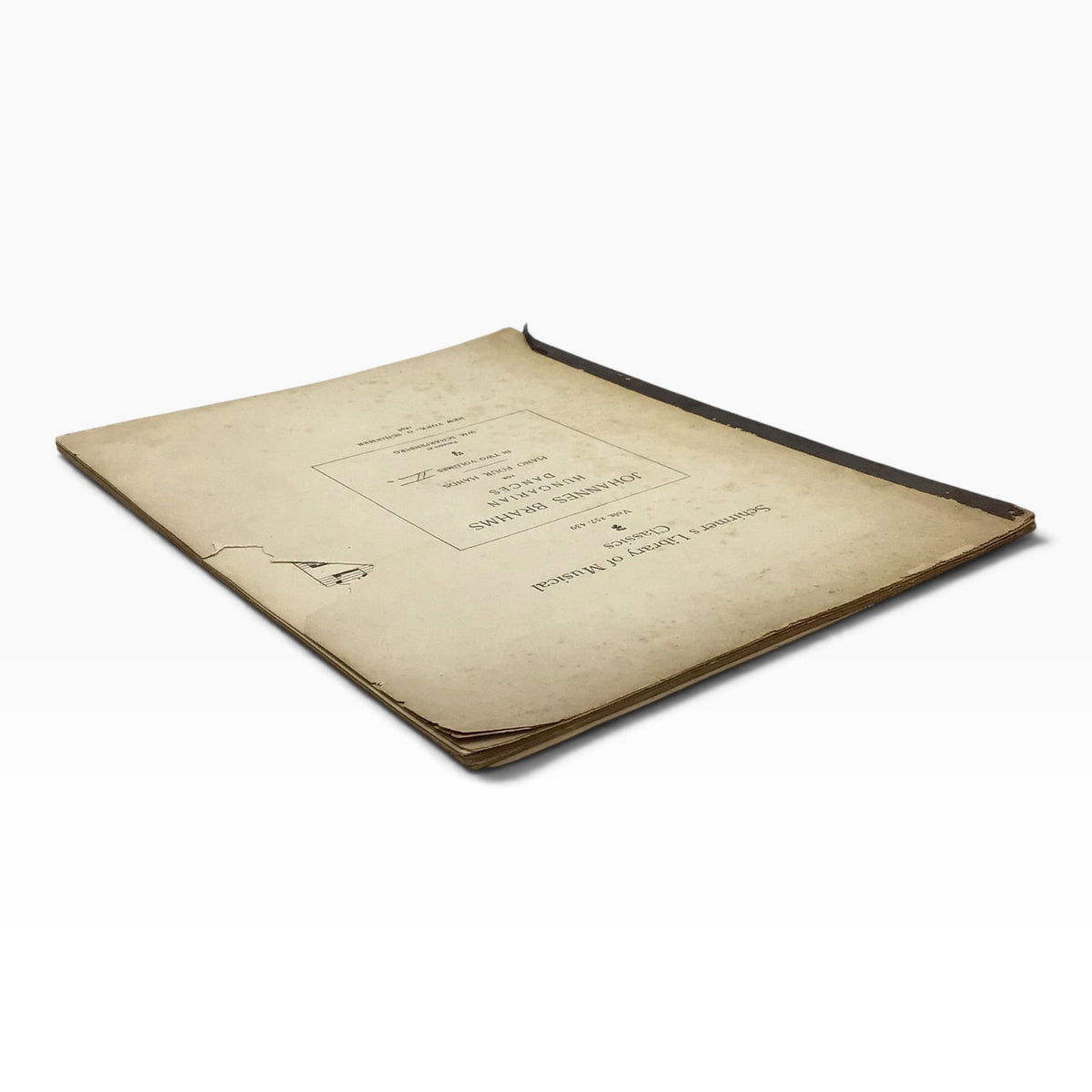 Johannes Brahms Hungarian Dances 1898 - Schirmer's Library of Musical Classics Vols. 257 & 439