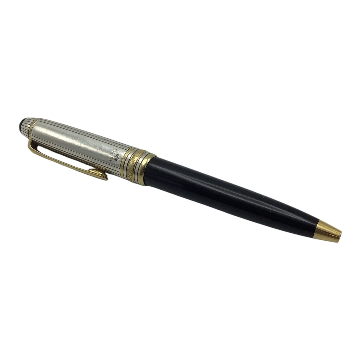 Black & Silver Montblanc Meisterstuck Solitaire 1641 Pen Sterling Silver 925 Replica