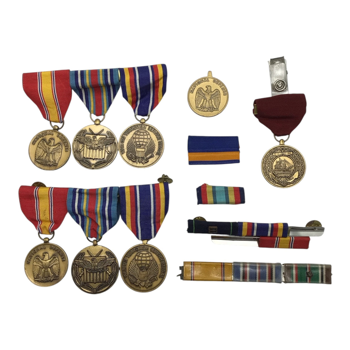 Various US Military Service Medals Lot