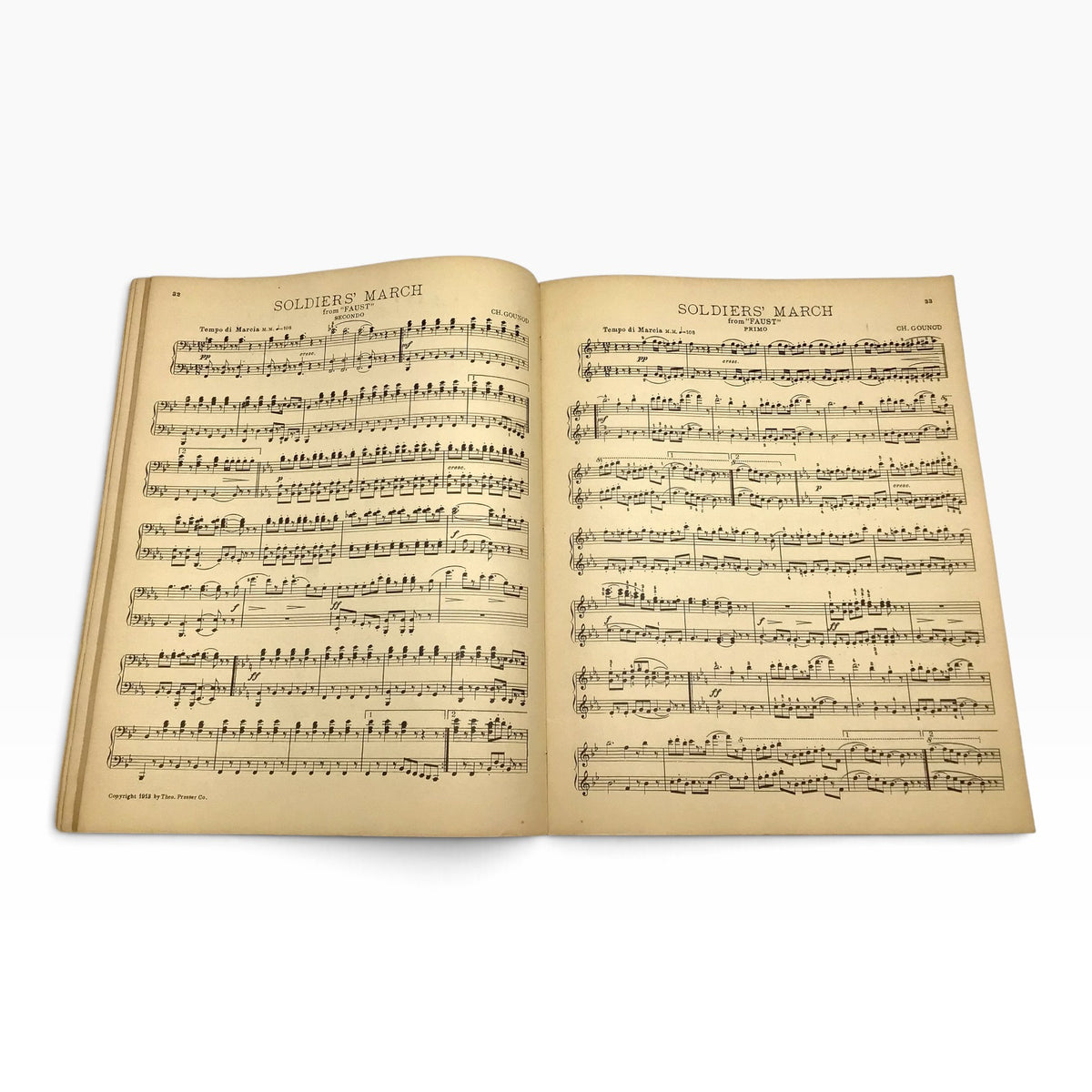 Operatic Four Hand Album – 22 Pianoforte Duets – Opera Themes – 1913