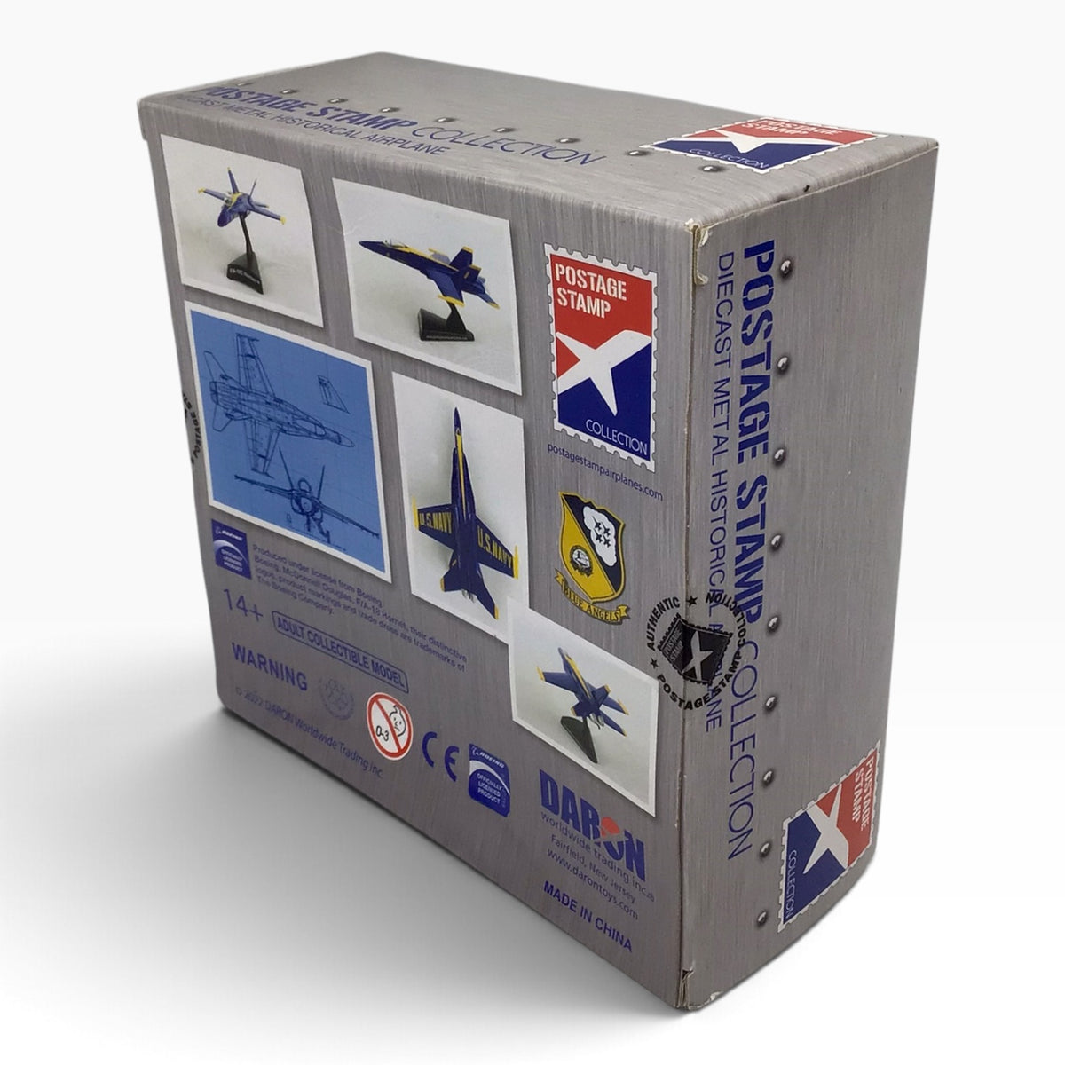 F/A-18C Hornet Blue Angels Diecast Scale Model Airplane (2022) – Postage Stamp Collection
