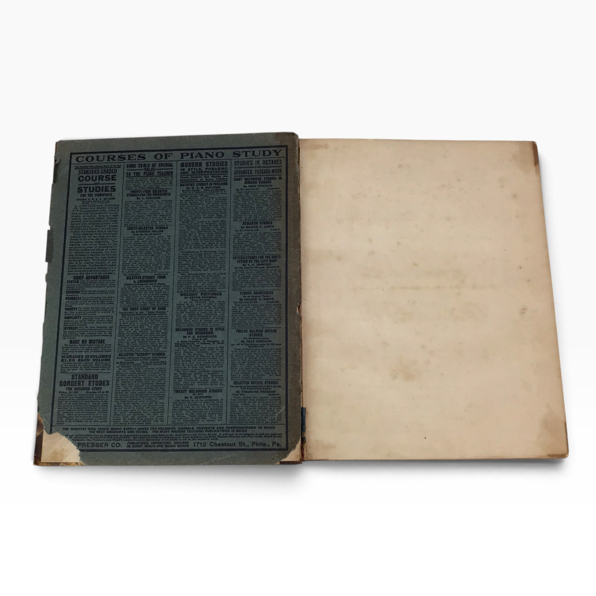 Weber’s Works for Pianoforte Volume 2 – Antique German Piano Music Sheet Book