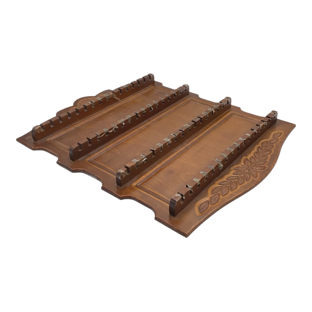Wooden Silver Spoon Holder - 64 Slots