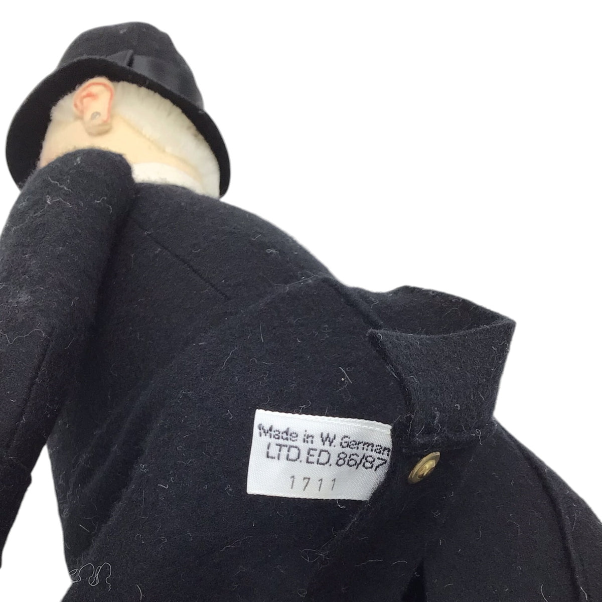 German Steiff Gentlemen in Morning Coat 9102/50 Limited Edition Felt Doll Num. 86/87