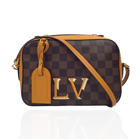 Louis Vuitton Santa Monica Camera Bag in Damier Canvas with Safran Trim