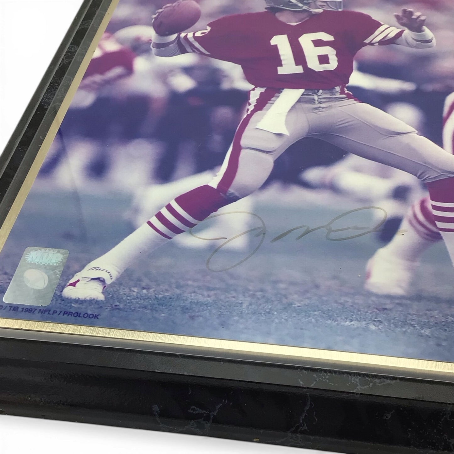 Joe Montana Commemorative Signed Photo Plaque - Limited Edition 449/500