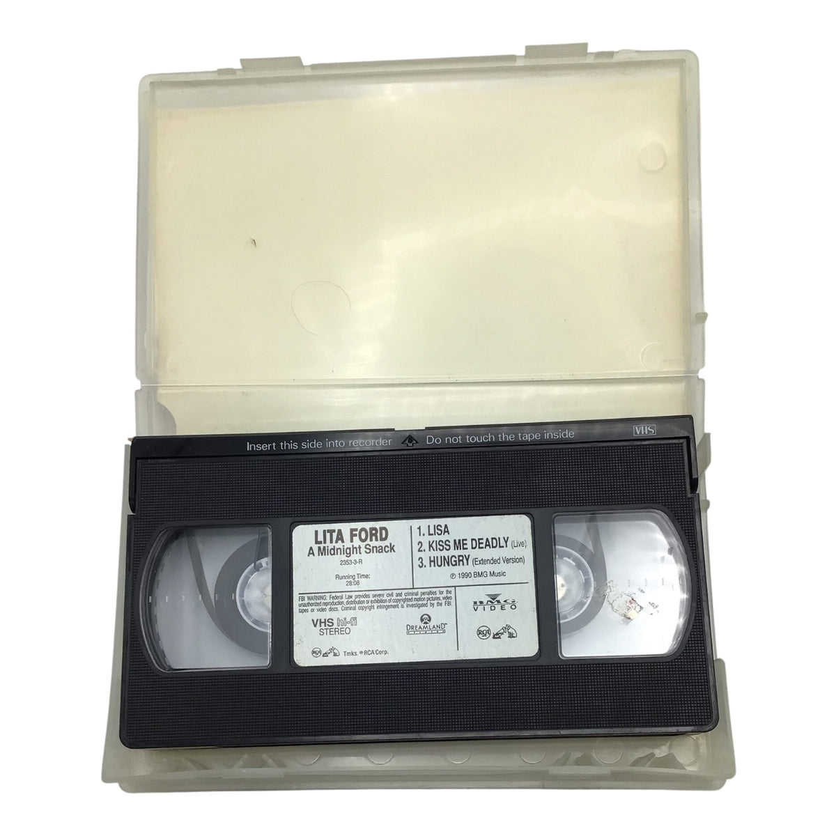Lita Ford A Midnight Snack VHS Tape