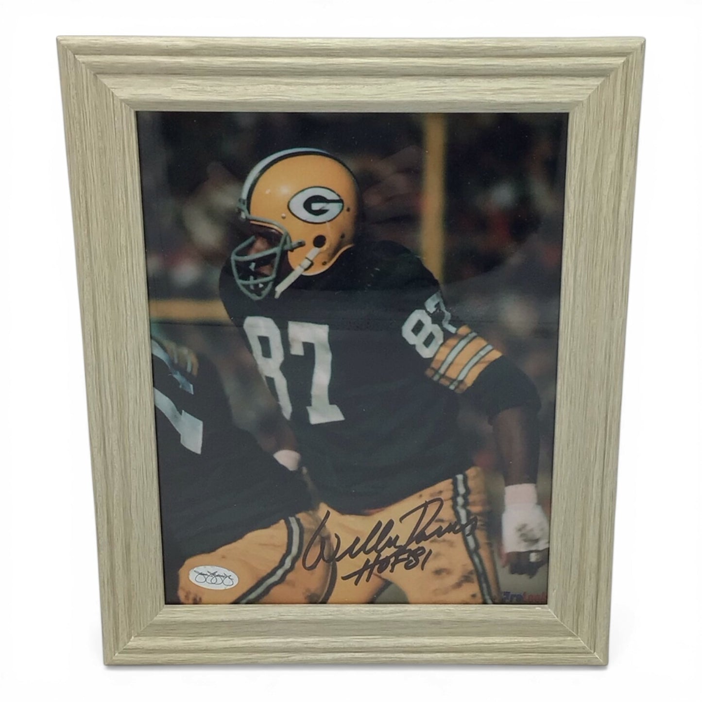 Framed Willie Davis Signed Photo