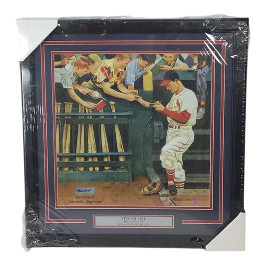 Stan Musial Hall of Fame 1969 Framed Signature - History of the Game Certified