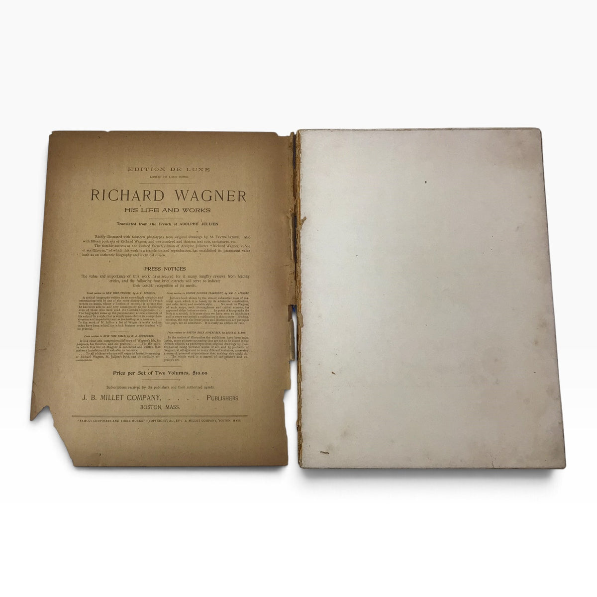 Antique 1891 Famous Composers and Their Works Part 9 – Music History & Piano Sheet Music Book